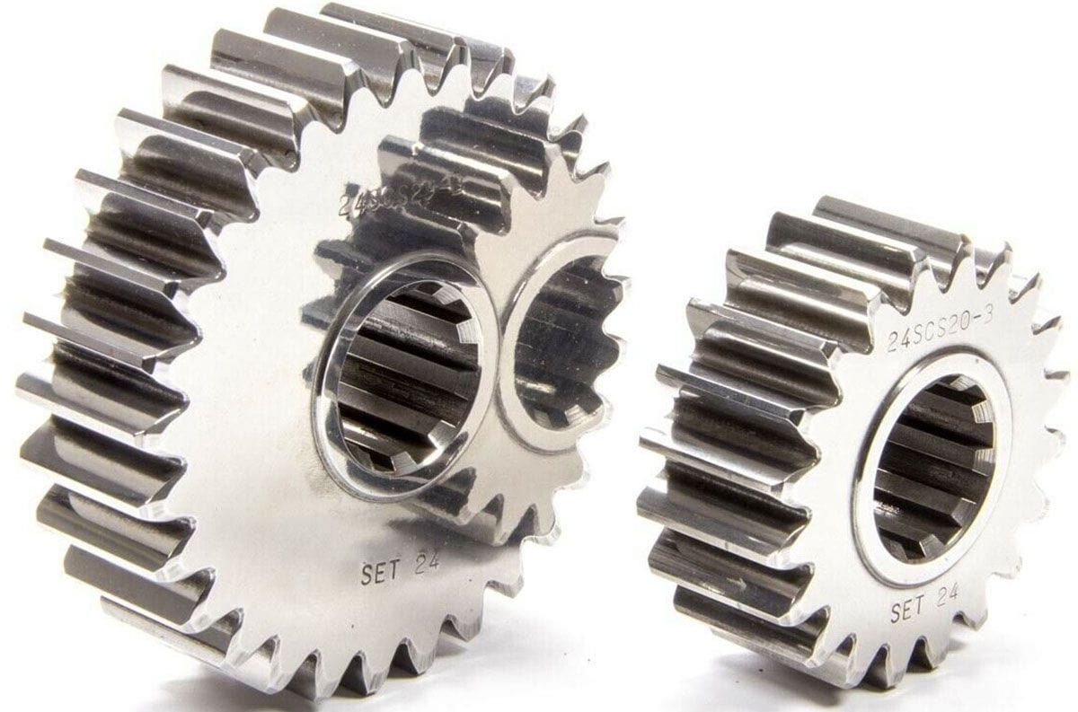 SCS Gear Set No. 09K (25/30 Teeth, 1.200 Spur Ratio) SCS Gearbox 10-Spline Sportsman Series Quick Change Gear Set SCS-SP09K SR
