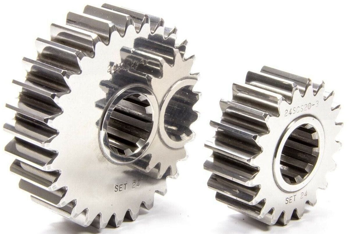 SCS Gear Set No. 19 (21/25 Teeth, 1.190 Spur Ratio) SCS Gearbox 10-Spline Sportsman Series Quick Change Gear Set SCS-SP19 SR
