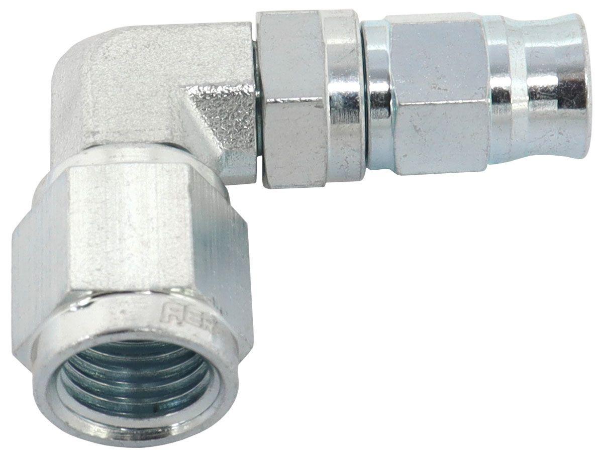 Stealth Ride 90° Zinc Coated Steel Hose End -4AN to -3AN AF203-04-03S SR