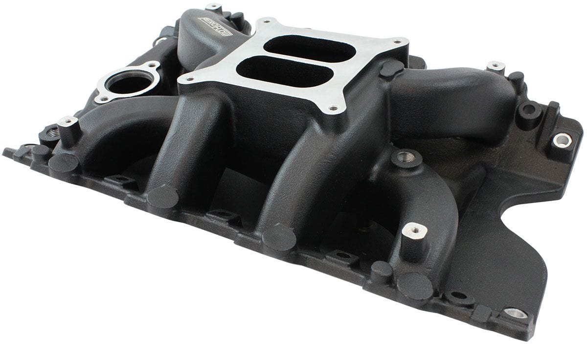 Aeroflow Performance Holden 304 Air Gap Dual Plane Intake Manifold, Black Finish Holden 304 Air Gap Dual Plane Intake Manifold, Black Finish SR