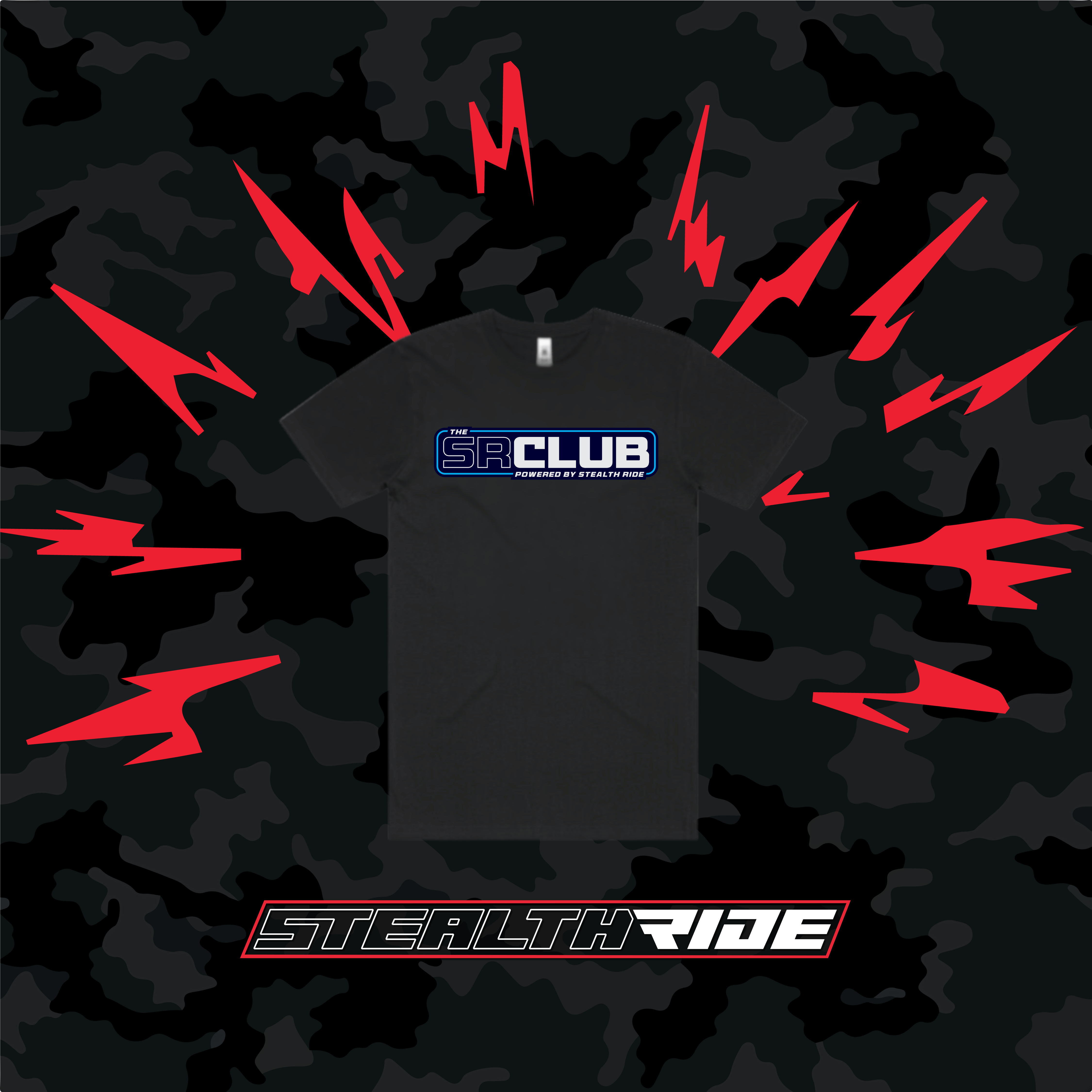 Stealth Ride Merchandise SR Club Premium T-Shirt SR
