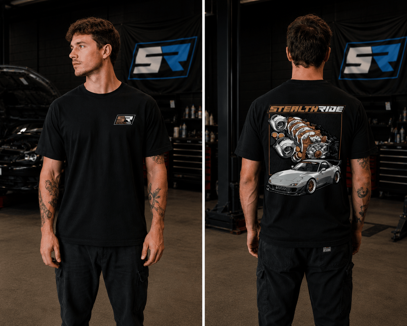 Stealth Ride Merchandise Stealth Ride - RX7 BRONZE T-SHIRT SR