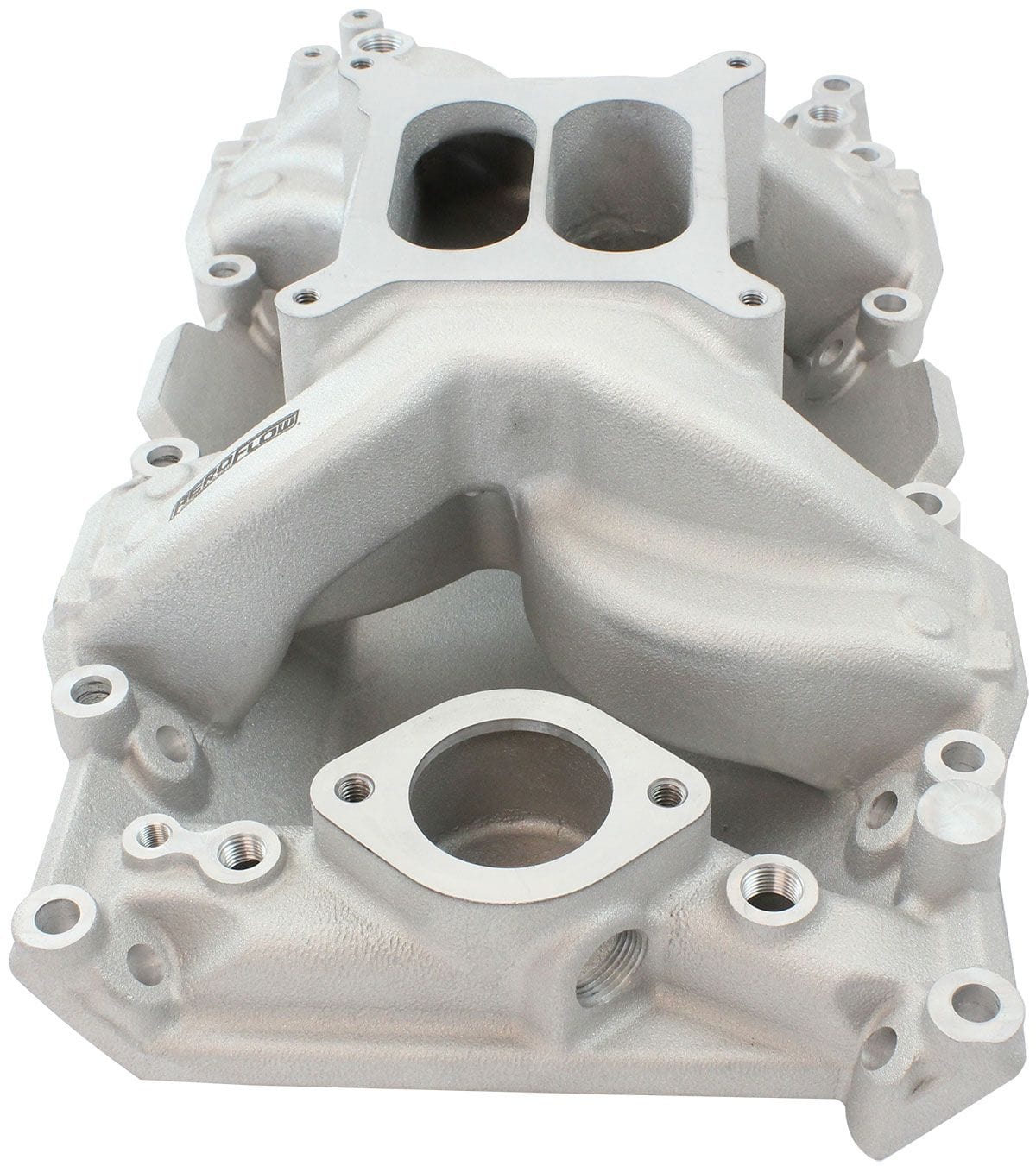 Aeroflow Performance Small Block Chrysler Air Gap Dual Plane Intake Manifold, Natural Cast Finish Small Block Chrysler Air Gap Dual Plane Intake Manifold, Natural Cast SR