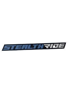 Stealth Ride Stickers Blue SR Sticker - Long SR