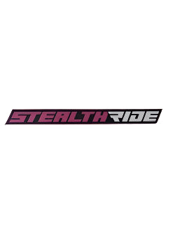 Stealth Ride Stickers Pink SR Sticker - Long SR