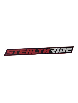 Stealth Ride Stickers Red SR Sticker - Long SR