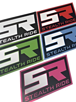 Stealth Ride Stickers SR Square Logo Sticker - Large SR