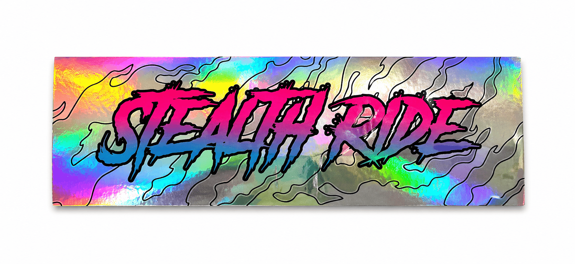 Stealth Ride Stickers SR Sticker - SR pink slash SR