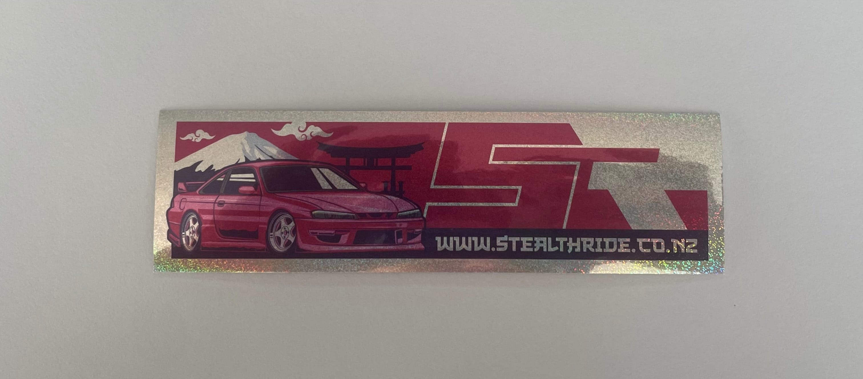 Stealth Ride Stickers SR Sticker - SR Red S14 SR