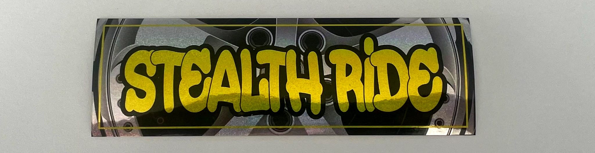 Stealth Ride Stickers SR Sticker - SR Yellow Bubble SR
