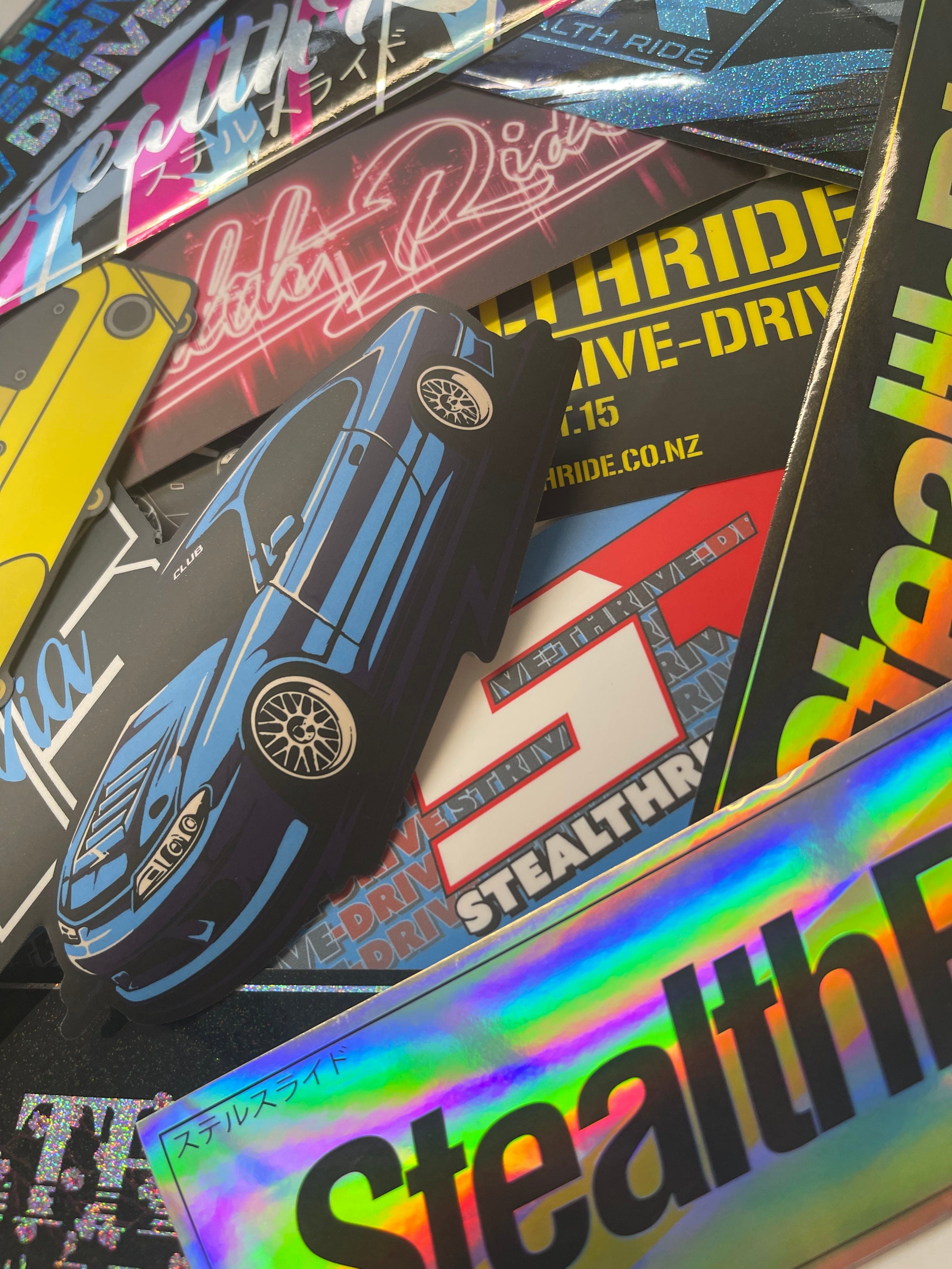 Stealth Ride Stickers Standard 10 pack SR Sticker Pack SR