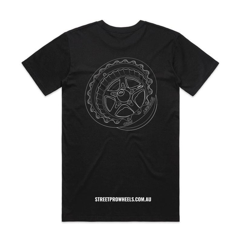 Street Pro Wheels Street Pro Wheels T-Shirt, Black, Cotton, XXXXL Street Pro Wheels T-Shirt, Black, Cotton, XXXXL SR