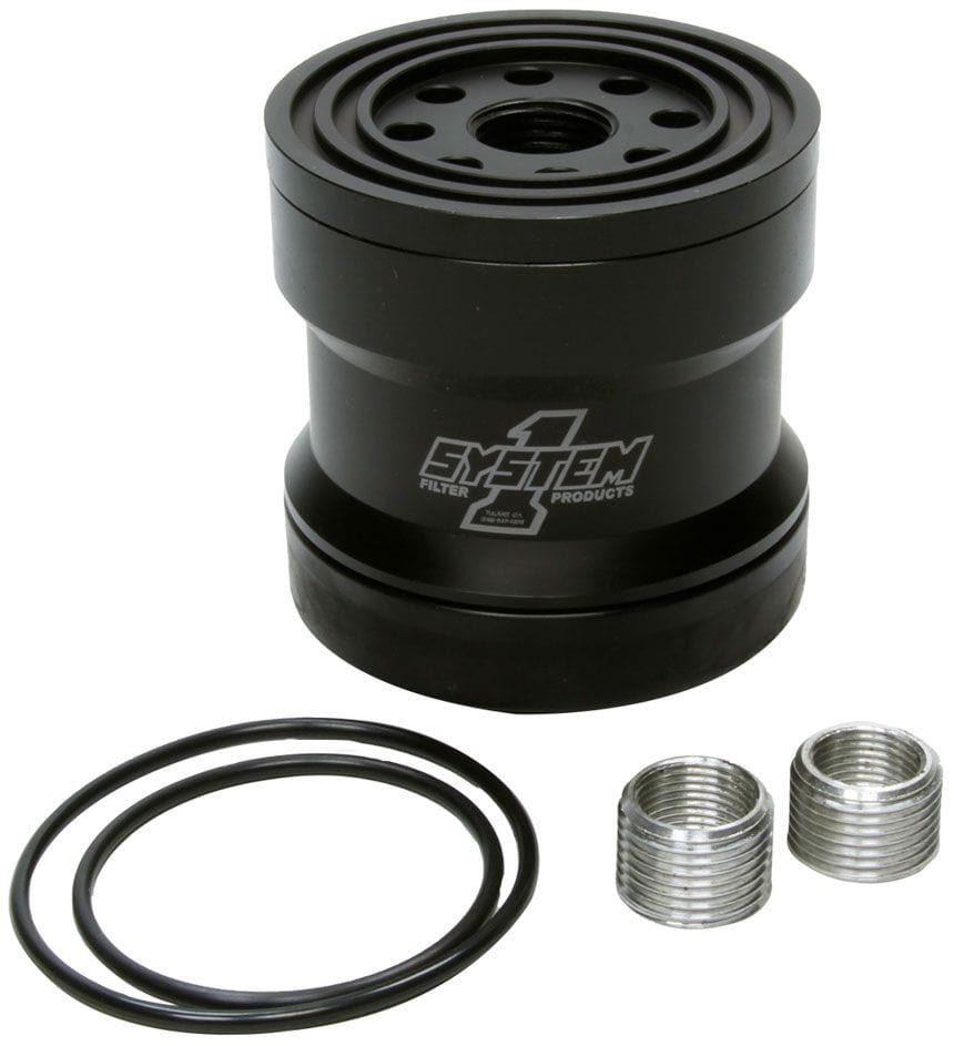 SYSTEMONE System 1 Short Billet Oil Filter 75 Micron, Universal Thread 3-3/4 x 3-3/4 SY209-371B SR