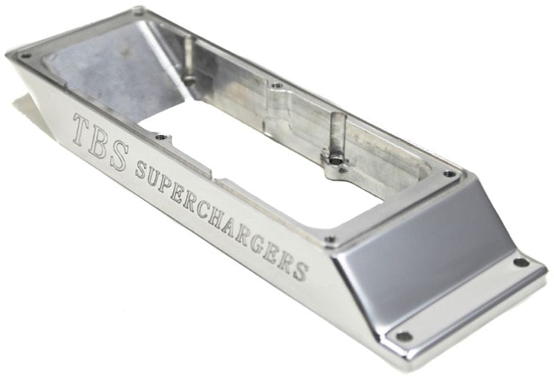 TBS 2" Forward x 2" High, Polished The Blower Shop Supercharger Forward Carburettor Spacer B4329 SR