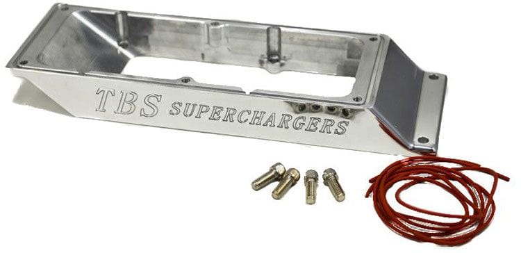 TBS 2" Forward x 2" High, Polished The Blower Shop Supercharger Forward Carburettor Spacer B4329 SR