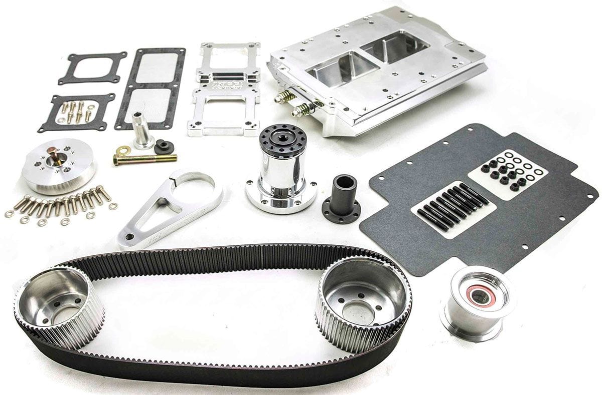 TBS Suit Rectangle Port Heads The Blower Shop LS Blower Kit Carburetted - Polished Finish B2633 SR