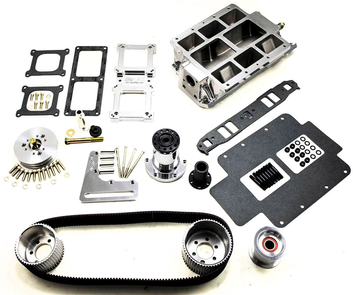 TBS Suit SB Chev, 2V Accessory, Large Port, Polished The Blower Shop 6-71 Blower Drive Kit B2616 SR