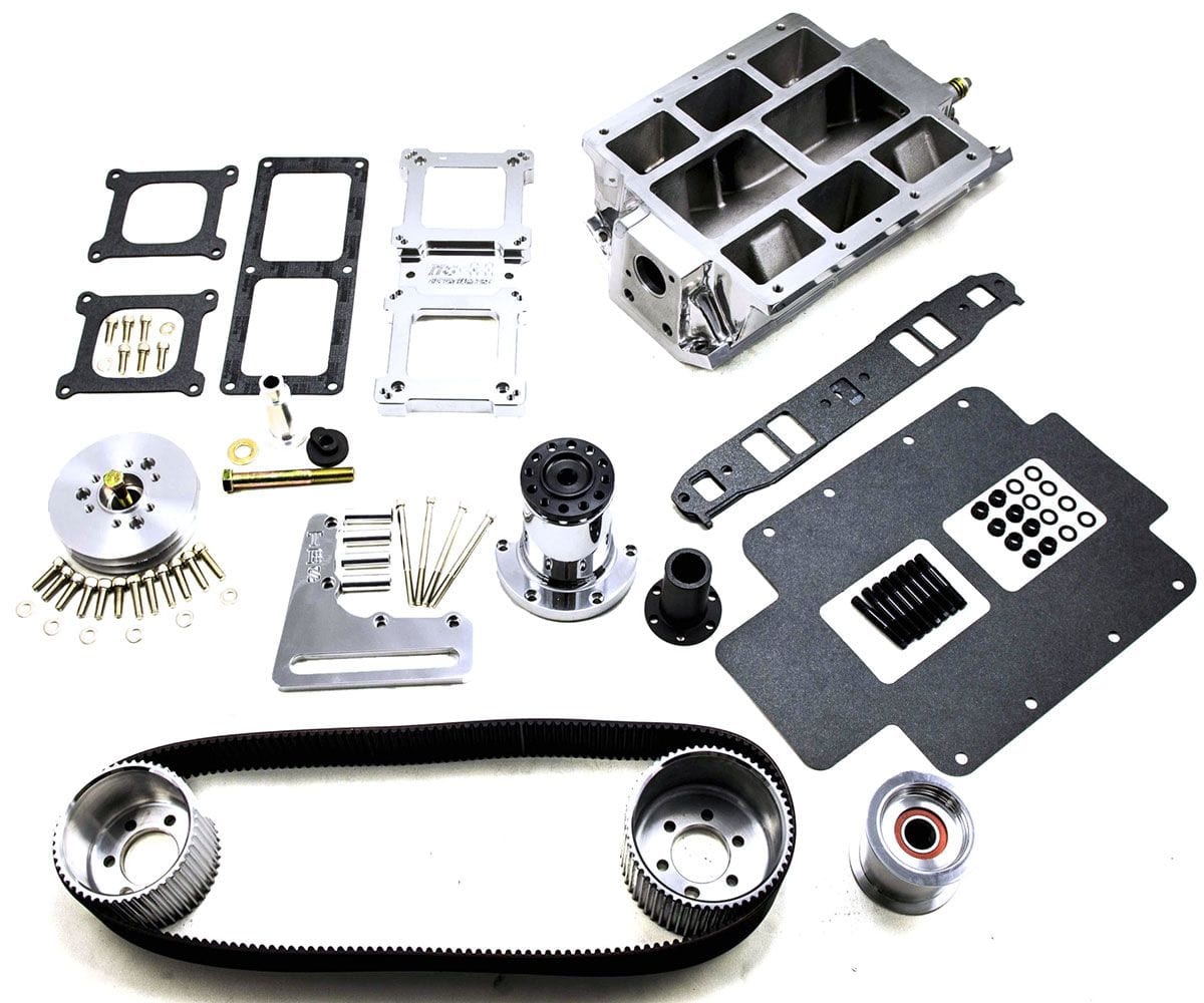 TBS Suit SB Chev, 2V Accessory, Large Port, Polished The Blower Shop 8-71 Blower Drive Kit - Front Offset B2626 SR