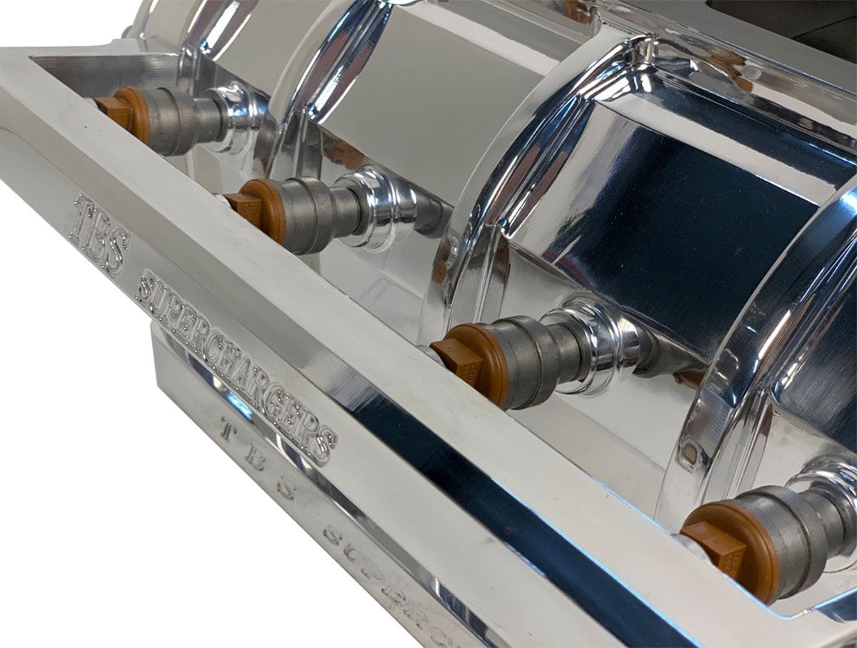 TBS The Blower Shop 8-71 EFI Billet Blower with High Helix Rotors, Polished Finish B2322 SR