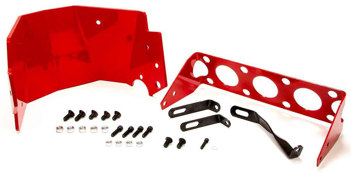 TCIAUTO TCI Auto TCI Powerglide Trans-Shield, Red, SFI-Approved TCI970000 SR