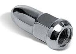 TOPLINE 1/2" Thread (Sold EA) Topline Chrome Bullet Wheel Nut - 17mm Hex TLC1004B-1 SR
