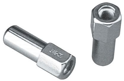 TOPLINE 12mm x 1.50" Thread, 1.38" Shank, Open End (Set Of 4) Topline XL Mag Wheel Nuts - 13/16" Hex TLC8857-0-4 SR
