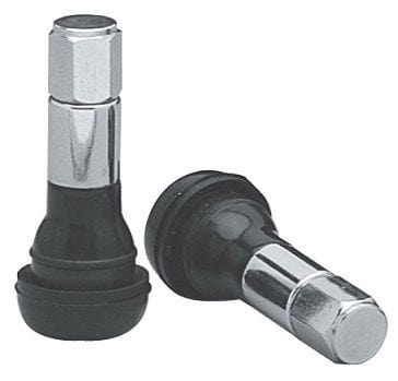 TOPLINE (Set Of 4) Topline Rubber/Chrome Pull Through Long Valve Stems TLC504L-4 SR