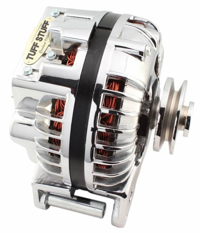 TUFFSTUFF 100 AMP, 1 Wire, Internal Regulator, Single V Groove Pulley Tuffstuff Chrome Chrysler Alternator TUF8509RDSP SR
