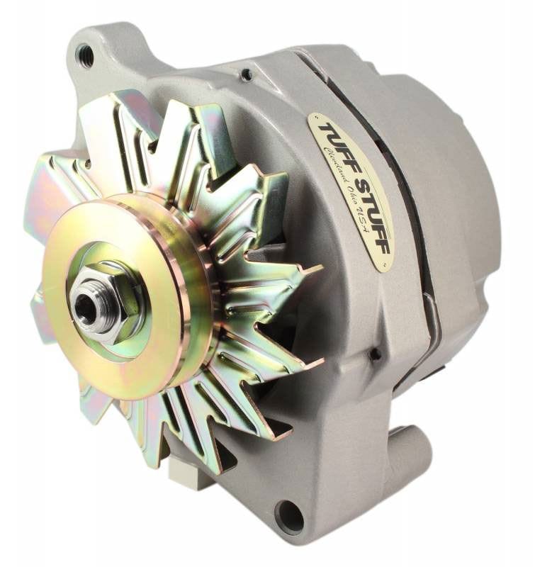 TUFFSTUFF 100 AMP, 1 Wire, Internal Regulator, Single V Groove Pulley Tuffstuff Natural Cast Smooth Ford Alternator TUF7068 SR