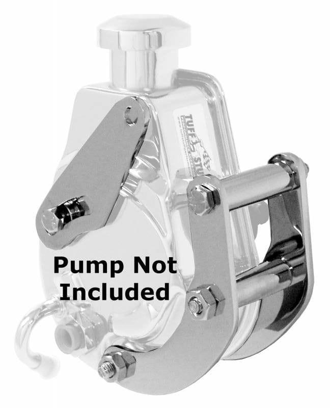 TUFFSTUFF Suit BB Chev With Short Pump, L/H Lower mount Tuffstuff Saginaw Power Steer Pump Bracket - Chrome TUF6503A SR