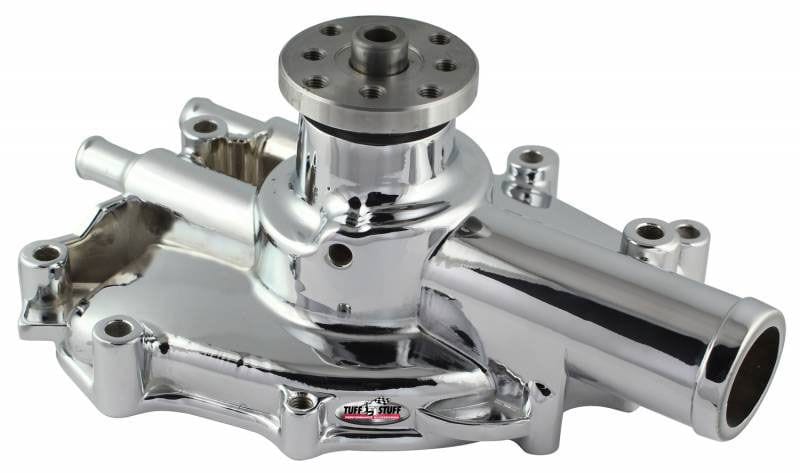 TUFFSTUFF Suit Ford 289-351W (L/H Inlet) Tuffstuff Chrome Cast Aluminium Water Pump TUF1625NG SR