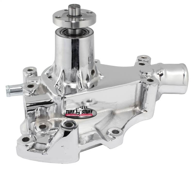 TUFFSTUFF Suit Ford 302-351C Tuffstuff Chrome High Flow Cast Water Pump with Passenger Side Inlet TUF1469B SR