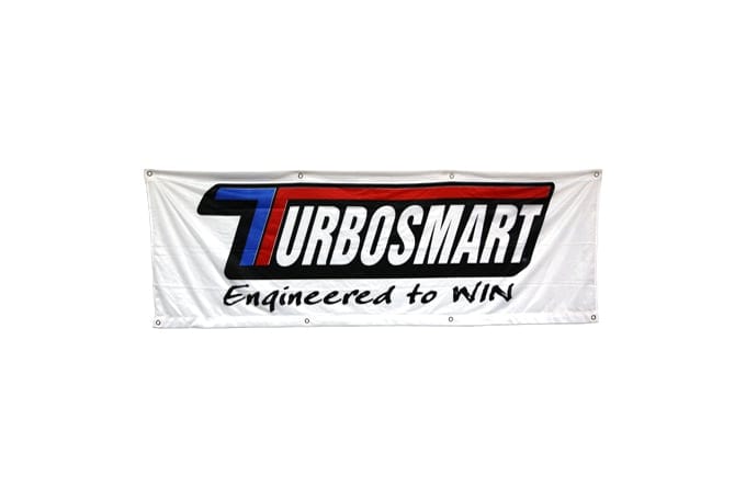 TURBOSMART DECALS AND APPAREL Turbosmart Turbosmart Banner 2m (White) SR