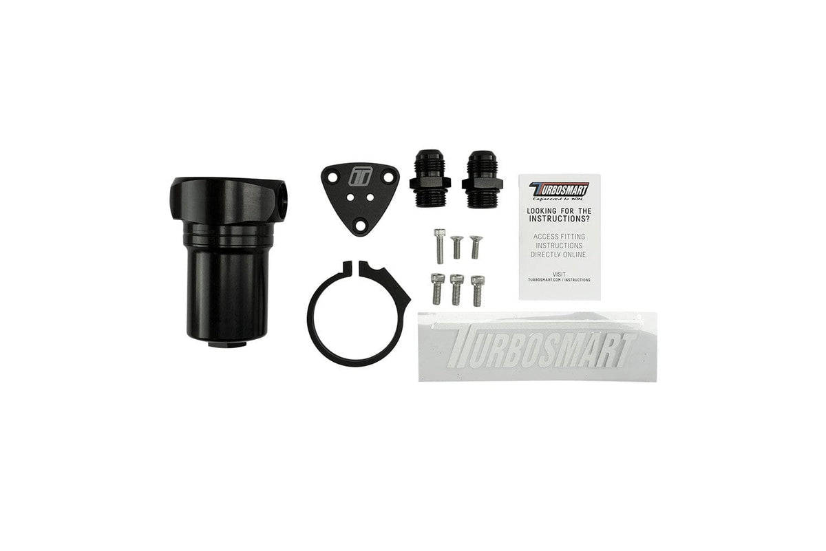 Turbosmart Fuel Filters Turbosmart Fuel Filter Canister 10um 10AN Black (TS-0402-1242) SR