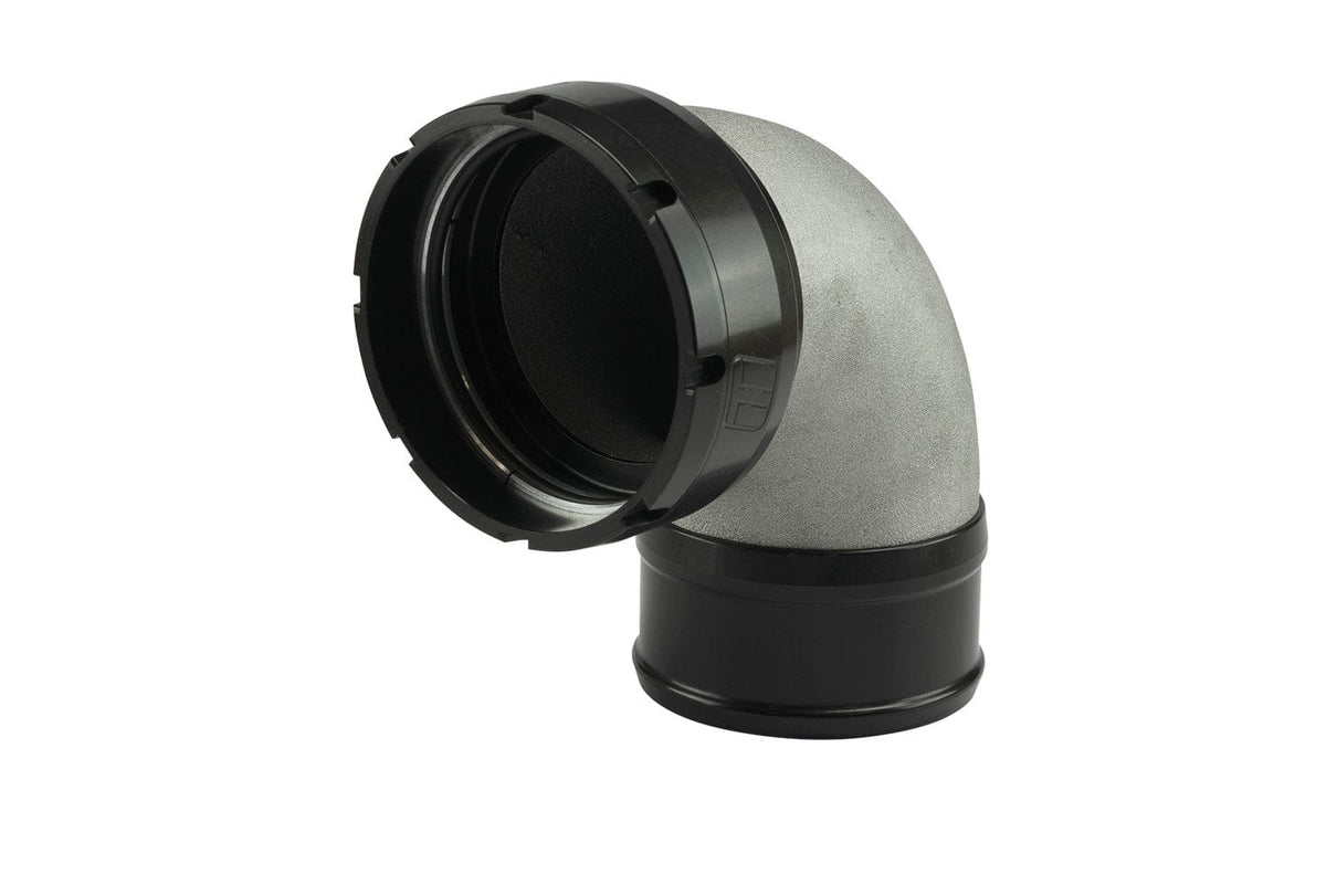 Turbosmart Turbo Adapters Turbosmart LockSleeve Turbo Adapter Compressor Outlet 3.00" to 90 Elbow Hose Barb 3.00" - Black (TS-199-3040) SR
