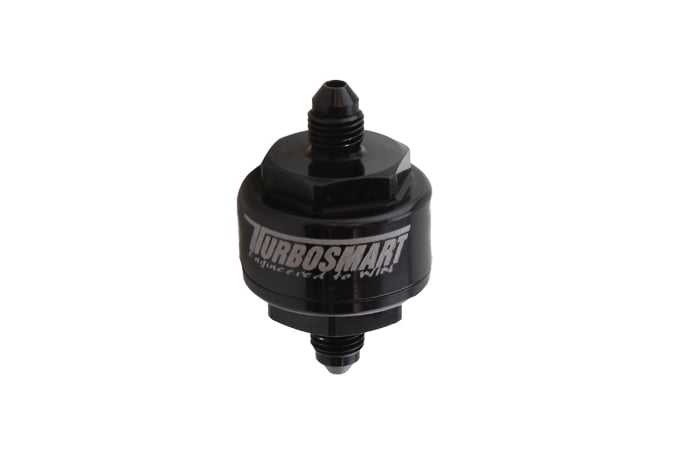 Turbosmart Turbosmart Billet Turbo Oil Feed Filter 44um AN-4 - Black Turbosmart Billet Turbo Oil Feed Filter 44UM, -4AN, Black TS-0804-1002 SR