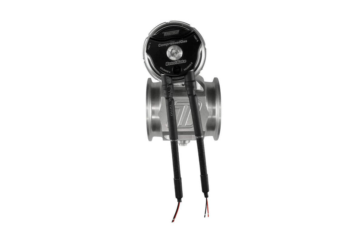 Turbosmart Wastegates & Actuators Turbosmart Compressed Gas BoostGate76 7PSI Black - Inbuilt Solenoids (Control In Cap CO2 Boost Control) (TS-0267-1252) SR