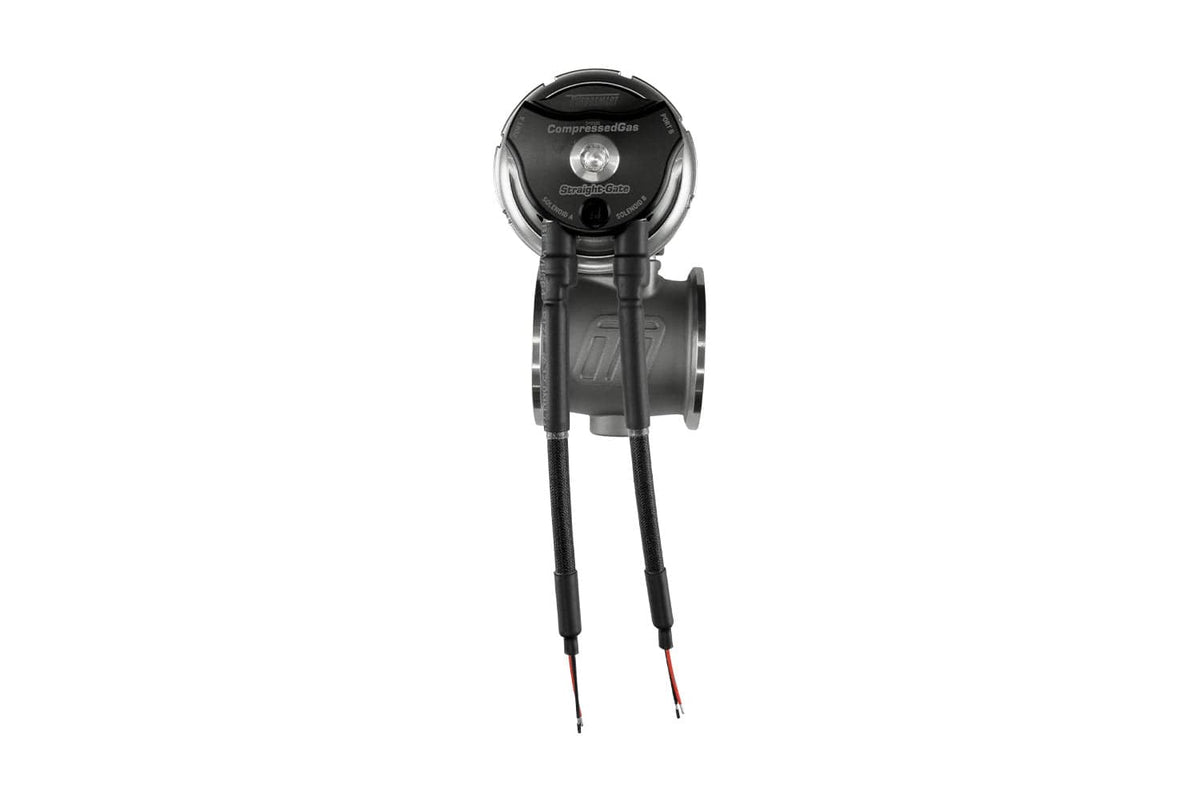 Turbosmart Wastegates & Actuators Turbosmart Compressed Gas (CO2) StraightGate50 - Inbuilt Solenoids - 7PSI Black (Control In Cap CO2 Boost Control) (TS-0565-1252) SR