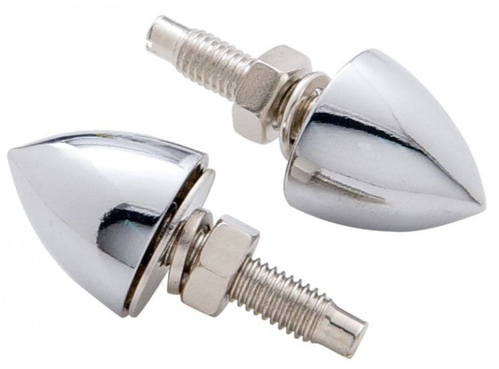 UPI (4 Pack) UPI Reproductions Chrome Bullet License Plate Fastener UP10889 SR