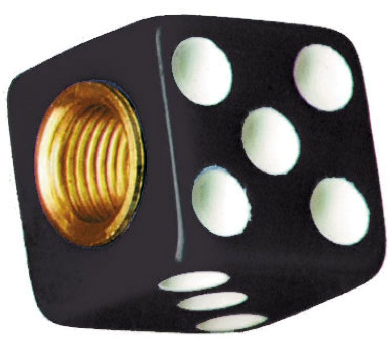 UPI Black With White Dots (4-Pack) UPI Reproductions Dice Vale Caps UP70007 SR