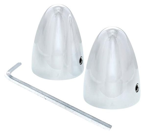 UPI UPI Reproductions Chrome Wiper Shaft Bullets, Fits 0.55" Shaft UPC4041 SR