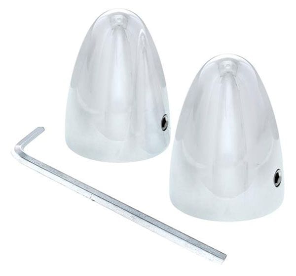 UPI UPI Reproductions Chrome Wiper Shaft Bullets, Fits 5/8" Shaft UPC4041L SR