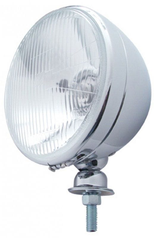 UPI With H4 Globes (Pair) UPI Reproductions Chrome 7" DIETZ Headlight Assembly UPA5022A SR