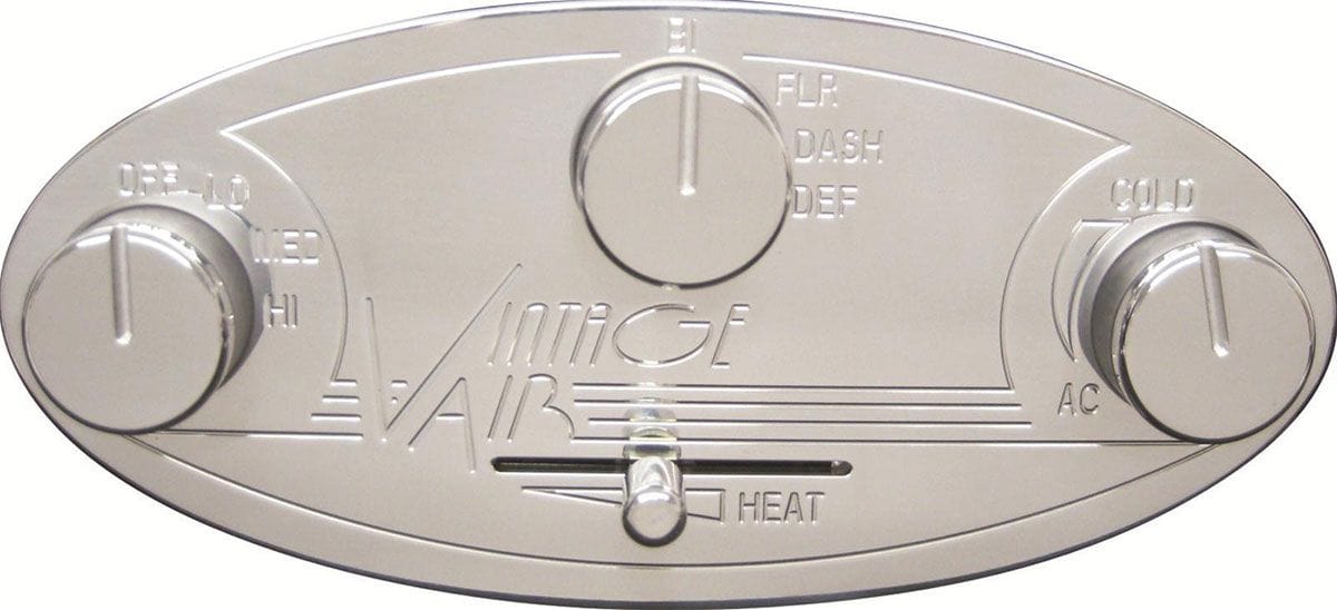 VINTAGEAIR 5.5" wide x 2.5" tall. Vintage Air Vintage Air Streamline Gen II Pro Line Panel. VA48104-RHQ SR