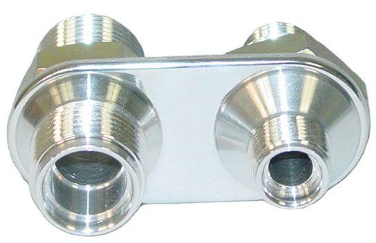 VINTAGEAIR -6 & -10 Male O-Ring Vintage Air Vintage Air A/C &:; Heater 2-Way Polished Bulkhead VA382600-MBA SR