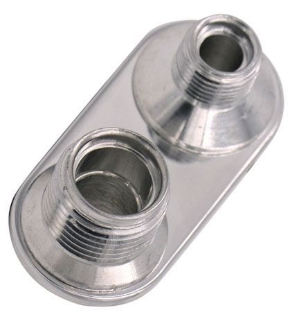 VINTAGEAIR -6 & -10 Male O-Ring Vintage Air Vintage Air A/C &:; Heater 2-Way Polished Bulkhead VA382600-MBA SR