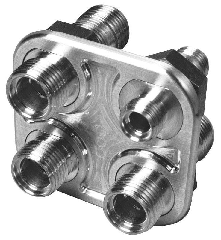 VINTAGEAIR -6 & -10 Male O-Ring Vintage Air Vintage Air A/C & Heater 4-Way Bulkhead VA34217-VUQ SR