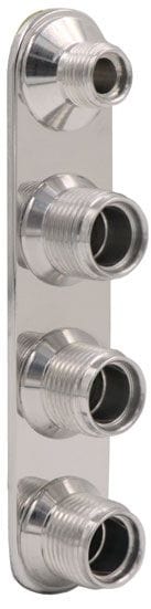 VINTAGEAIR -6 & -10 Male Vintage Air Vintage Air A/C &:; Heater 4-Way Inline Polished Bulkhead VA386600-MBA SR