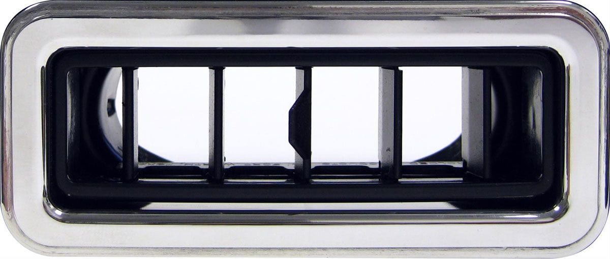 VINTAGEAIR Vintage Air Vintage Air Rectangle Louvre, All Black 3.875" x 1.562" for 2.5" Hose VA49356-VU SR