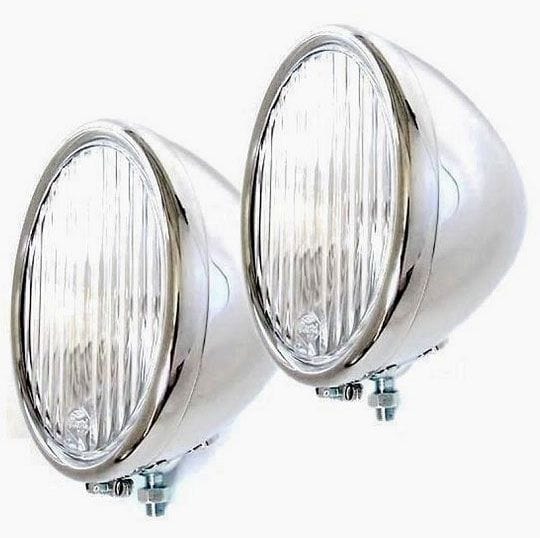 VINTIQUE Suit 1928-29 Ford With Early Fluted Model 'A' Lenses Vintique Vintique Inc S/S Headlamps VIAR-13000-AQS SR